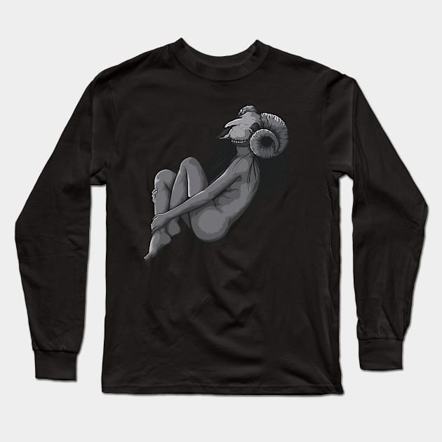 Goat lady Long Sleeve T-Shirt by Goat Lord